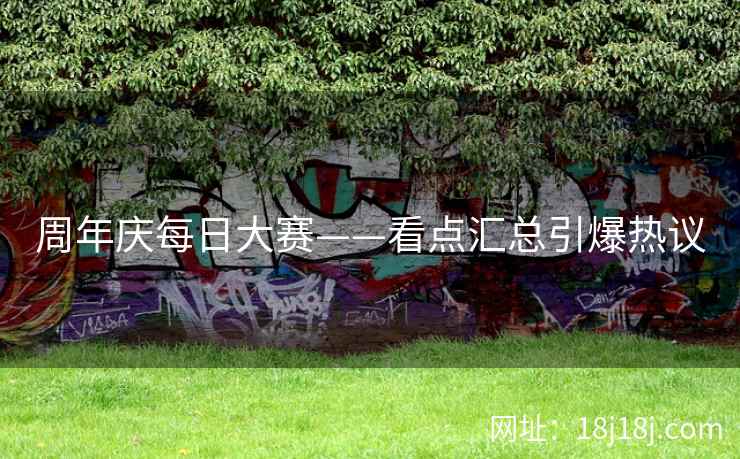周年庆每日大赛——看点汇总引爆热议