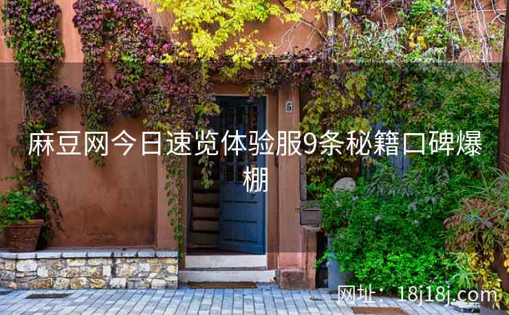 麻豆网今日速览体验服9条秘籍口碑爆棚
