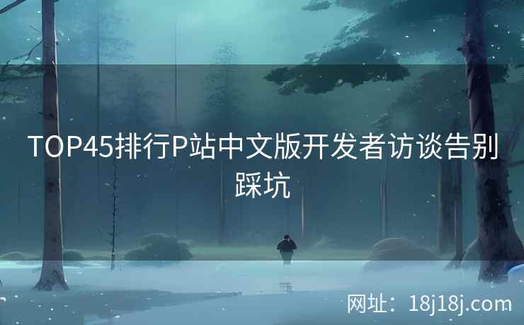 TOP45排行P站中文版开发者访谈告别踩坑